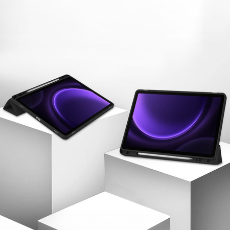 Etui Bizon Case Tab Lizard do Galaxy Tab S10 Lite / S10 FE / S9 / S9 FE, czarne