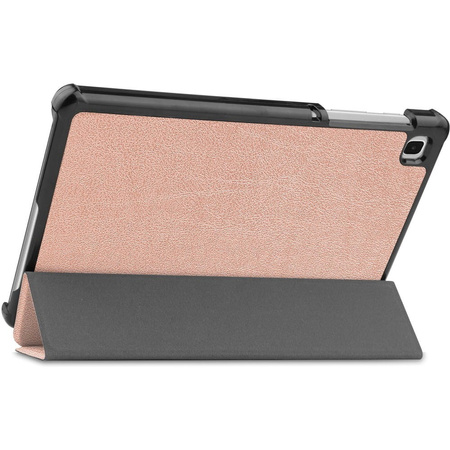 Etui Bizon Case Tab Croc do Samsung Galaxy Tab A7 Lite, różowozłote