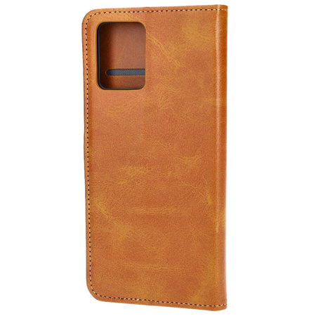 Etui z klapką Bizon Case Pocket do Motorola Moto G54 5G, brązowe