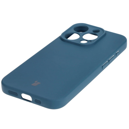 Etui Bizon Case Silicone do Apple iPhone 15 Pro, granatowe