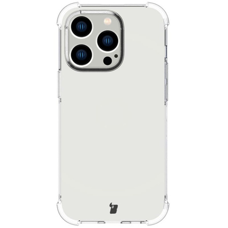 Etui + 2x szkło + obiektyw Bizon Case Clear Pack do iPhone 14 Pro, przezroczyste