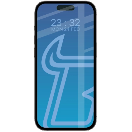 Szkło hartowane Bizon Glass Edge Duo do iPhone 14 Pro, czarna ramka, 2 sztuki