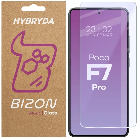 Elastyczne szkło hybrydowe Bizon Glass Mule do iPhone 16 Plus