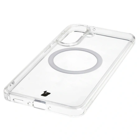 Etui z pierścieniem magnetycznym Bizon Case CrystalO do Galaxy A37 5G / A36 5G, przezroczyste