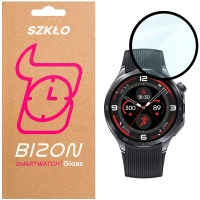 Szkło hybrydowe Bizon Glass Watch Edge Hybrid dla OnePlus Watch 3, czarne
