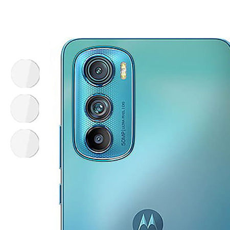 Szkło hartowane Bizon Glass Edge - 2 sztuki + ochrona na obiektyw, Motorola Edge 30