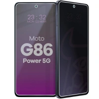 Prywatyzujące szkło hybrydowe Bizon Glass Mule Shadow do Motorola Moto G86 Power 5G, matowe