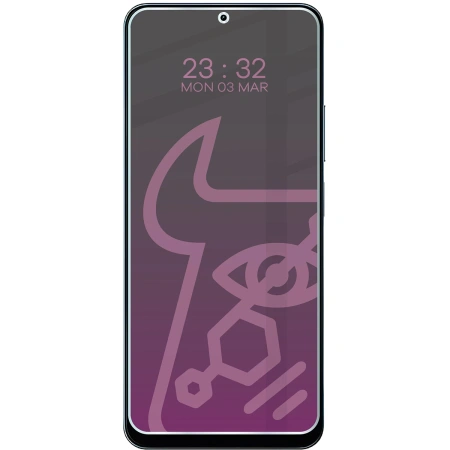 Prywatyzujące szkło hybrydowe Bizon Glass Mule Shadow do Xiaomi POCO M7 5G, matowe