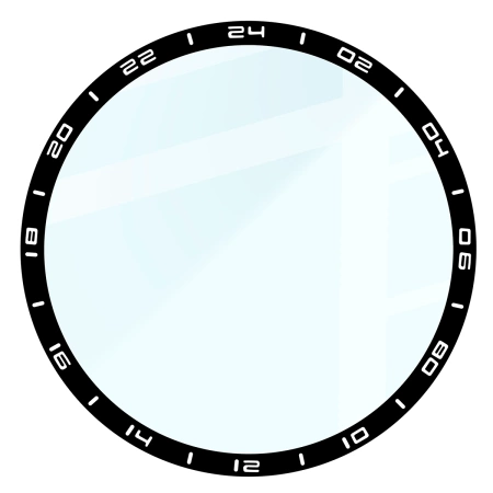 Szkło hybrydowe Bizon Glass Watch Edge Hybrid dla Huawei Watch GT6 Pro 46 mm, czarne