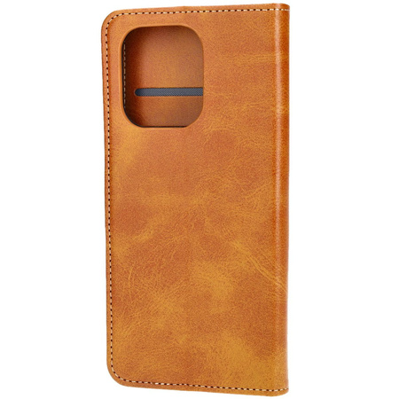 Etui z klapką Bizon Case Pocket do Xiaomi Redmi Note 13 4G, brązowe