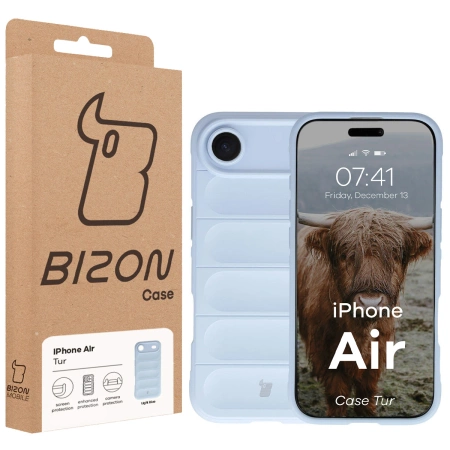 Pancerne etui Bizon Case Tur do iPhone Air, jasnoniebieskie