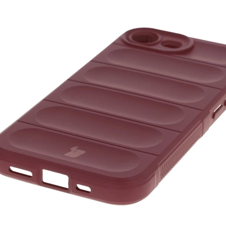 Pancerne etui Bizon Case Tur do iPhone 16e, burgundowe