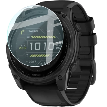 Szkło hartowane na ekran Bizon Glass Watch Clear do Garmin Tactix 8 AMOLED 51 mm / SOLAR 51 mm