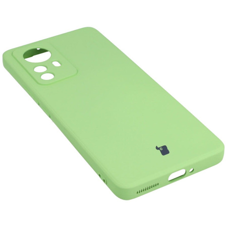 Etui Bizon Case Silicone do Xiaomi 12 Pro, jasnozielone