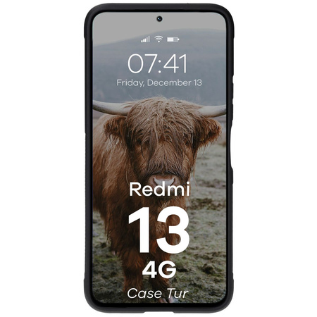 Pancerne etui Bizon Case Tur do Xiaomi Redmi 13 4G, czarne