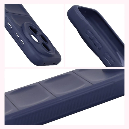 Pancerne etui Bizon Case Tur do Vivo X300, granatowe