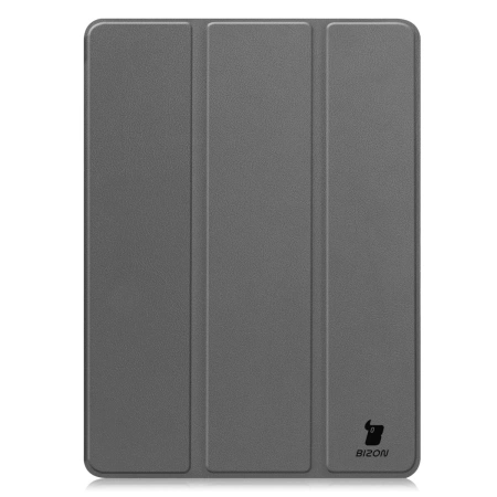 Etui z klapką Bizon Case Tab Croc do OnePlus Pad 3 / 2 Pro / OPPO Pad 4 Pro, szare