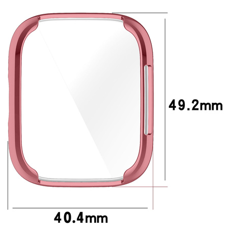Etui Bizon Case Watch Felipe do Xiaomi Redmi Watch 3 Active, różowe