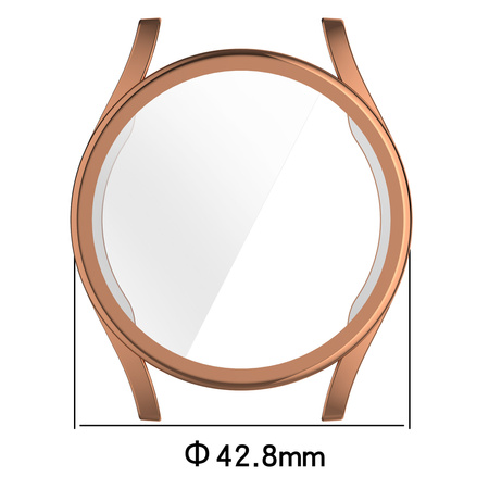 Etui Bizon Case Watch Felipe do Galaxy Watch 7 40 mm, różowozłote