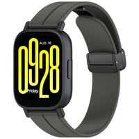 Silikonowy pasek Bizon Strap Watch Silicone L do Quick Release 22 mm, czarny