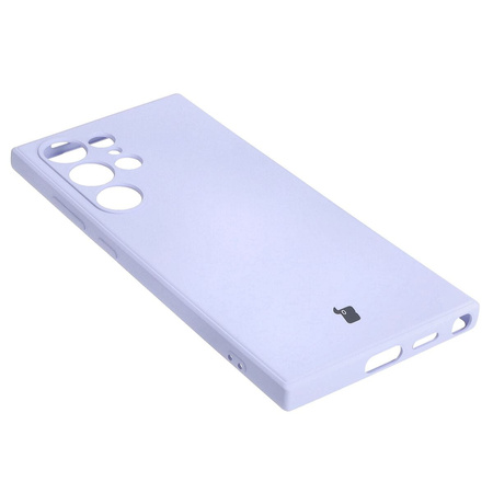 Etui Bizon Case Silicone Sq do Galaxy S24 Ultra, jasnofioletowe