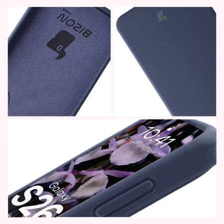Silikonowe etui Bizon Soft Case do Galaxy S26, ciemnoniebieskie