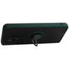 Etui z uchwytem na palec Bizon Case Hybrid Ring do Xiaomi 12T / 12T Pro, przydymione z ciemnozieloną ramką
