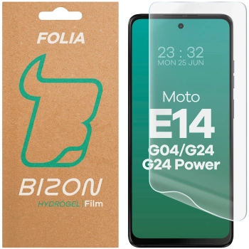 Folia hydrożelowa na ekran Bizon Glass Hydrogel Front do Motorola Moto G04 / G24 / G24 Power / E14, 1 sztuka