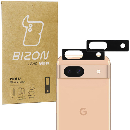 Szkło na aparat Bizon Glass Silk Lens do Pixel 8A, 2 sztuki