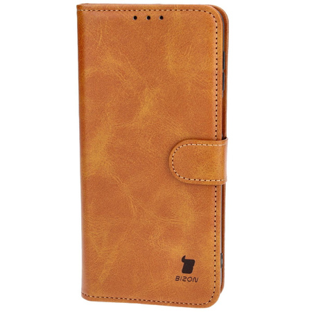 Etui z klapką Bizon Case Pocket do Motorola Moto G54 5G/G54 Power, brązowe