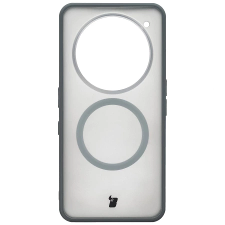 Etui z pierścieniem magnetycznym Bizon Case MatteO do Nothing Phone (3a) Pro, przydymione-szare