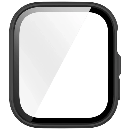 Etui ze szkłem do zegarka Bizon Case Watch Adamo do Huawei Watch Fit 4, czarne matowe