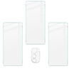 3x Szkło hartowane + szybka na aparat Bizon Glass Clear Pack do Motorola Moto E32 / E32s