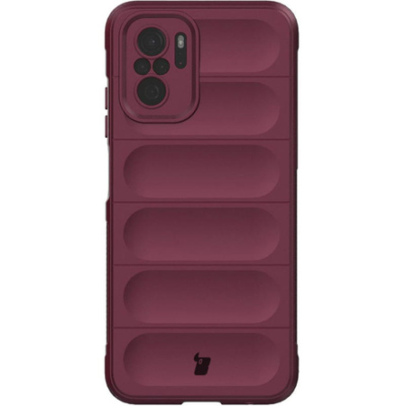 Pancerne etui Bizon Case Tur do Xiaomi Poco M5s / Xiaomi Redmi Note 10 / 10s, burgundowe