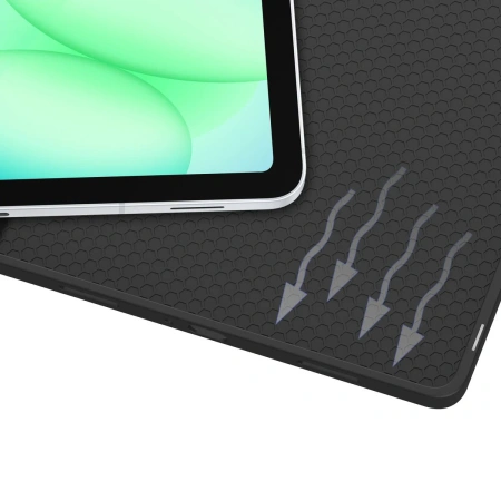 Etui z klapką Bizon Case Tab Lizard do Galaxy Tab A11 Plus / A9 Plus, różowozłote