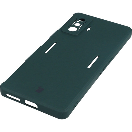 Etui Bizon Case Silicone do Xiaomi Poco F4 GT, ciemnozielone