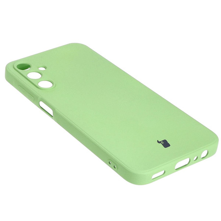 Etui Bizon Case Silicone Sq do Galaxy A15 4G/5G, jasnozielone