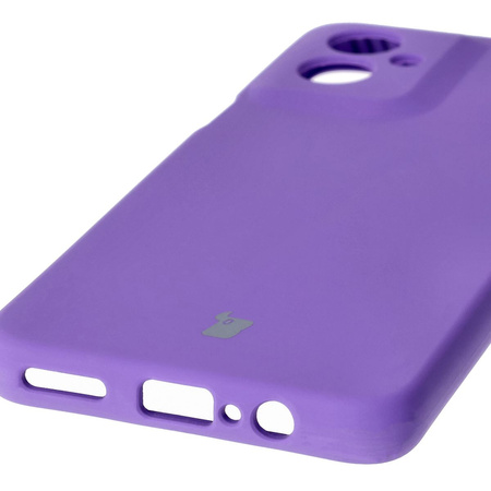 Silikonowe etui Bizon Soft Case do Motorola Moto G55 5G, fioletowe