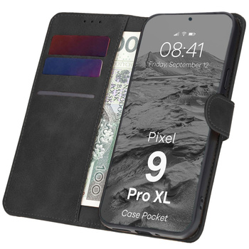 Etui Bizon Case Pocket do Google Pixel 9 Pro XL, czarne