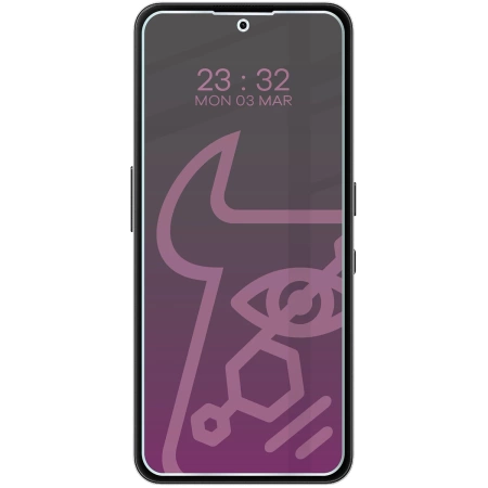 Prywatyzujące szkło hybrydowe Bizon Glass Mule Shadow do Nothing Phone (3a) Lite, matowe
