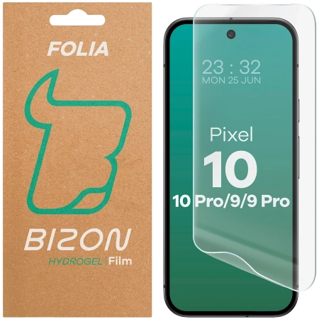 Folia hydrożelowa na ekran Bizon Glass Hydrogel Front do Google Pixel 10 / 10 Pro / 9 / 9 Pro, 1 sztuka