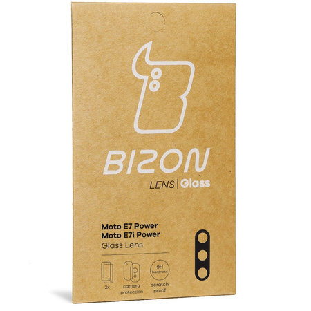 Szkło na aparat Bizon Glass Lens dla Moto E7 Power / E7i Power, 2 sztuki