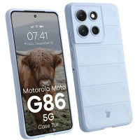 Pancerne etui Bizon Case Tur do Motorola Moto G86 5G, jasnoniebieskie