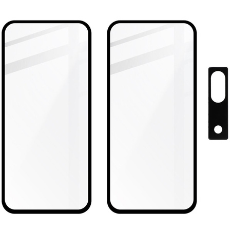 2x Szkło + szybka na aparat BIZON Edge 2 Pack do Google Pixel 8a