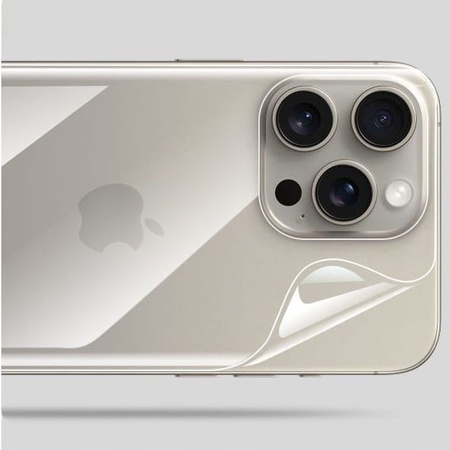 Folia hydrożelowa na tył Bizon Glass Hydrogel Back, iPhone 15 Pro, 2 sztuki