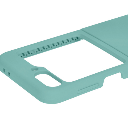 Silikonowe etui Bizon Soft Case do Galaxy Z Flip7 FE / Z Flip6, turkusowe