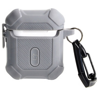 Etui Bizon Case Headphone Armor do Apple Airpods 1/2, szare