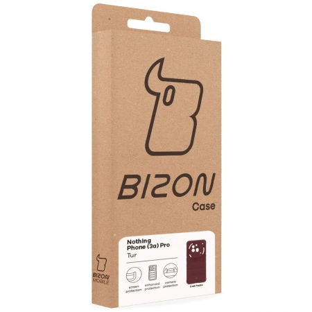 Pancerne etui Bizon Case Tur do Nothing Phone (3a) Pro, burgundowe