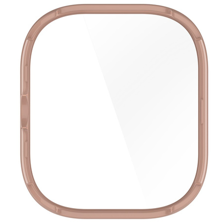 Etui ze szkłem do zegarka Bizon Case Watch Adamo do Xiaomi Redmi Watch 5, różowe