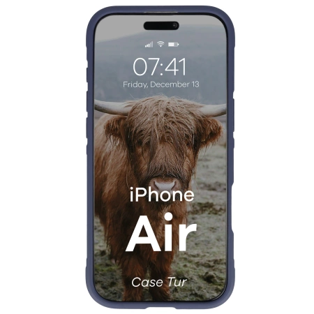 Pancerne etui Bizon Case Tur do iPhone Air, granatowe